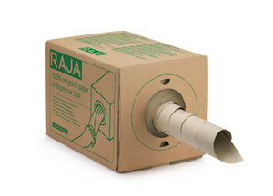 Papier de calage recyclé en boîte distributrice RAJA